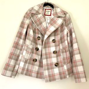 ⭐️ 3/$15 ⭐️ Old Navy Plaid Pea Coat